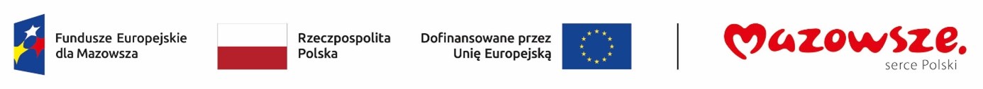 logotyp Fundusze Europejskie dla Mazowsza, Flaga Rzeczypospolitej Polskiej, Flaga Unii Europejskiej, logo Mazowsze Serce Polski