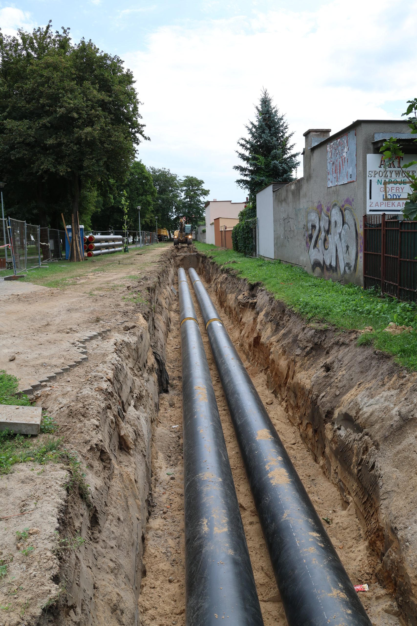 Modernizacja głównej magistrali ciepłowniczej - wymiana rur.