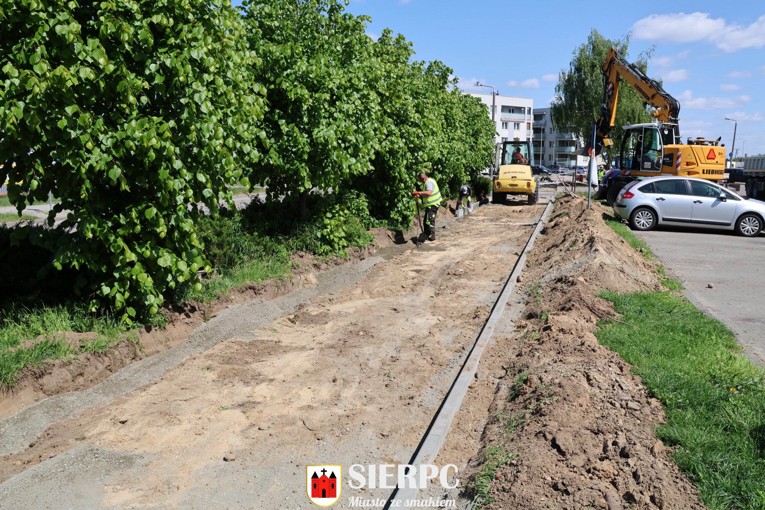 Remont chodnika przy ul. Paderewskiego w Sierpcu