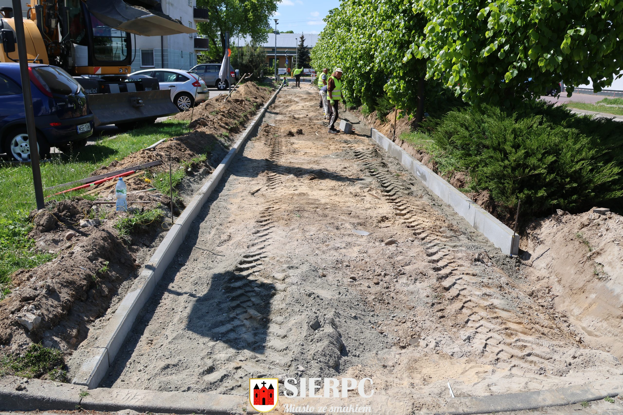 Remont chodnika przy ul. Paderewskiego w Sierpcu