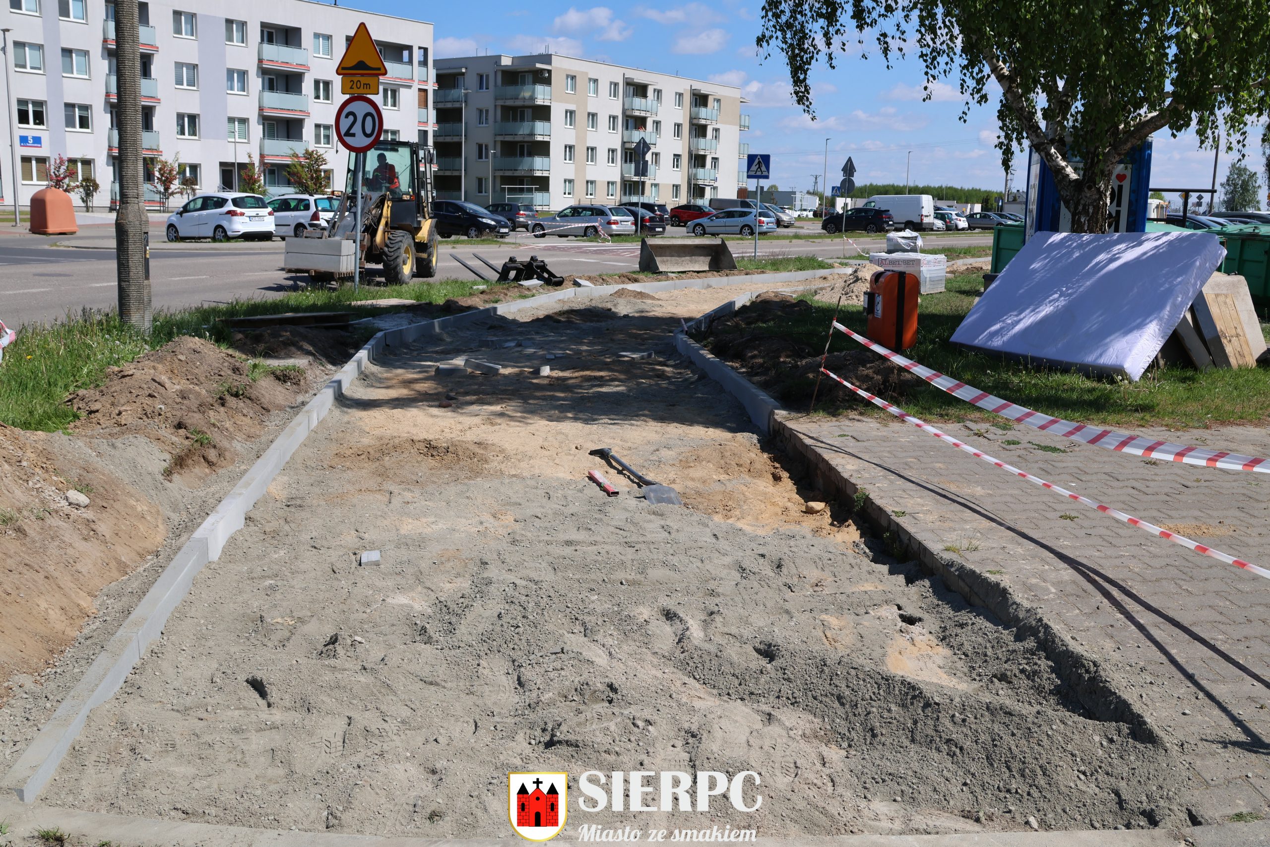 Remont chodnika przy ul. Paderewskiego w Sierpcu