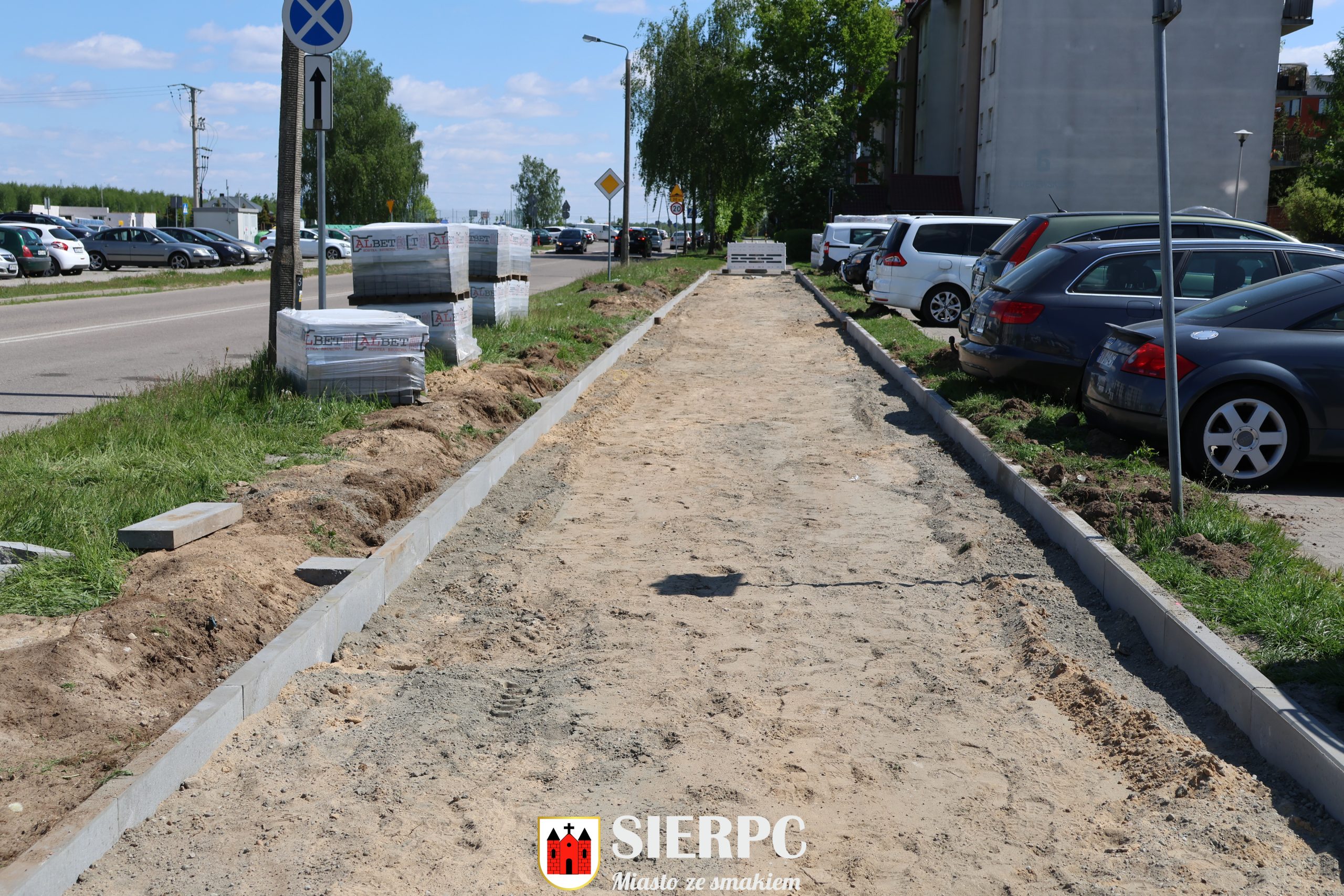 Remont chodnika przy ul. Paderewskiego w Sierpcu
