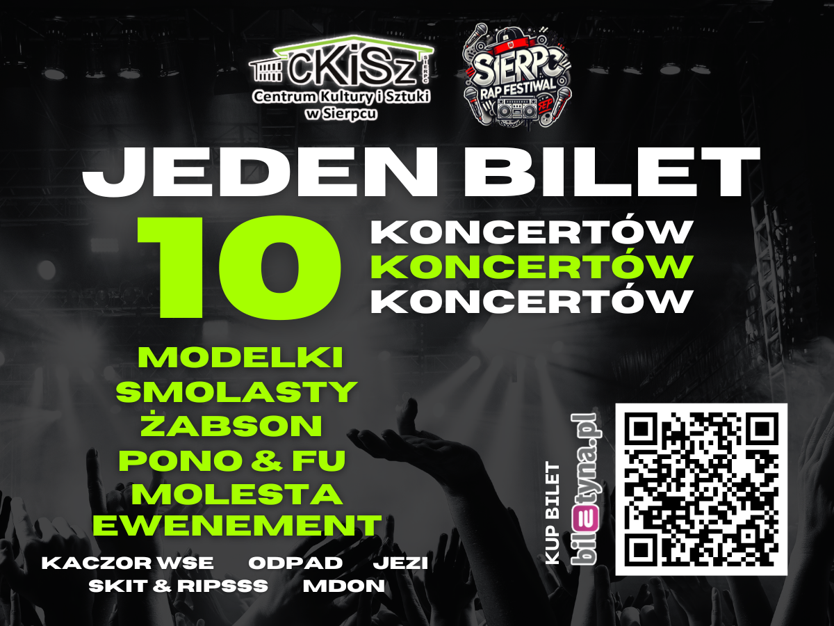 Plakat promujący Sierpc Rap Festiwal