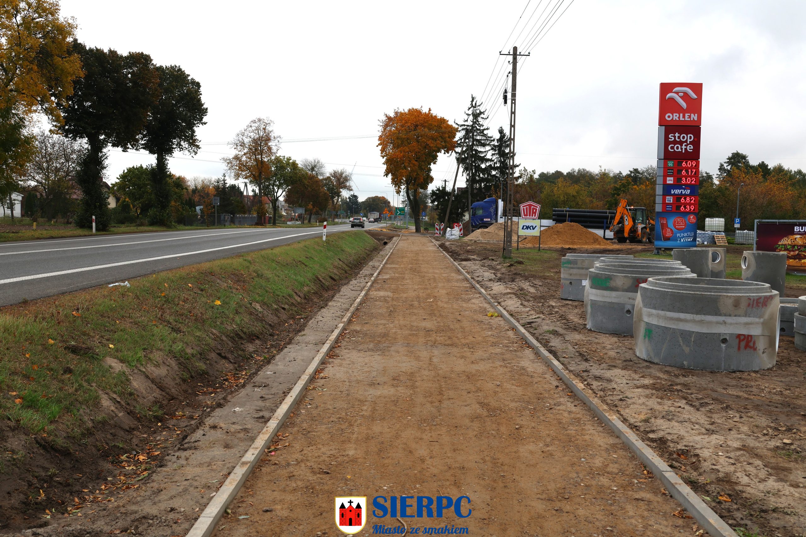 Budowa ścieżki pieszo-rowerowej wzdłuż DK nr 10 n odcinku od ul. Wł. Reymonta do obwodnicy Miasta Sierpca.