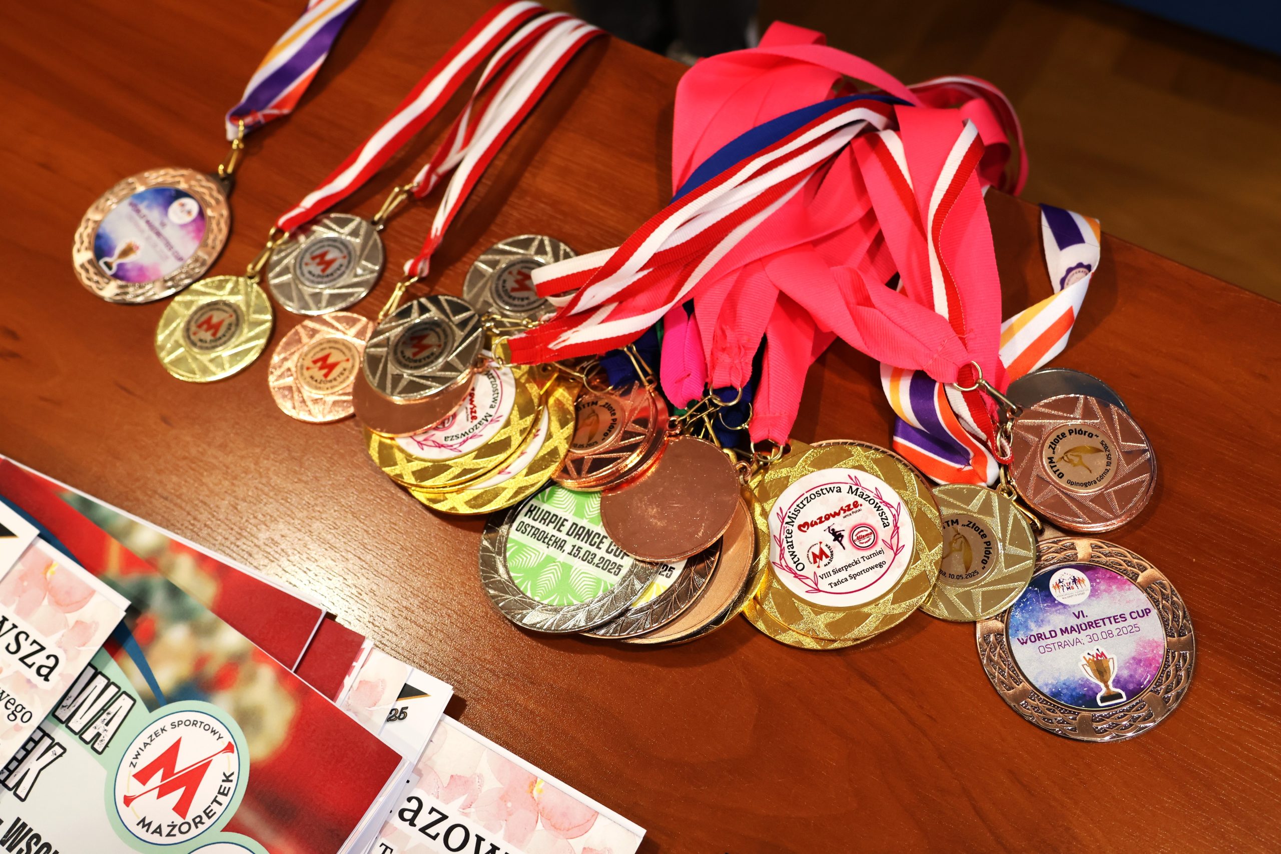 Plik medali zdobytych podczas zawodów w 2025 roku